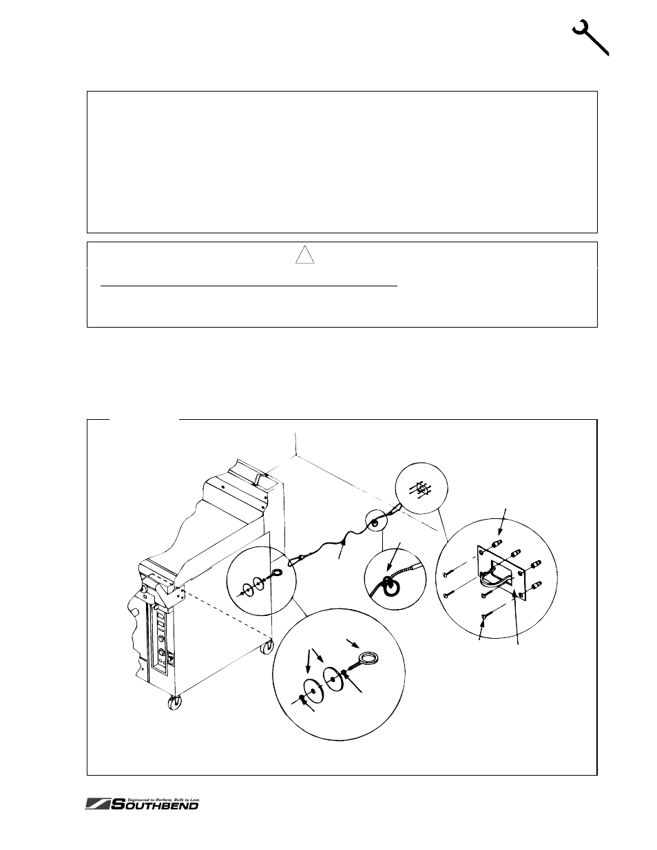 Nstallation, Warning, Figure 12 | Southbend HDG-24-M User Manual | Page 17 / 52