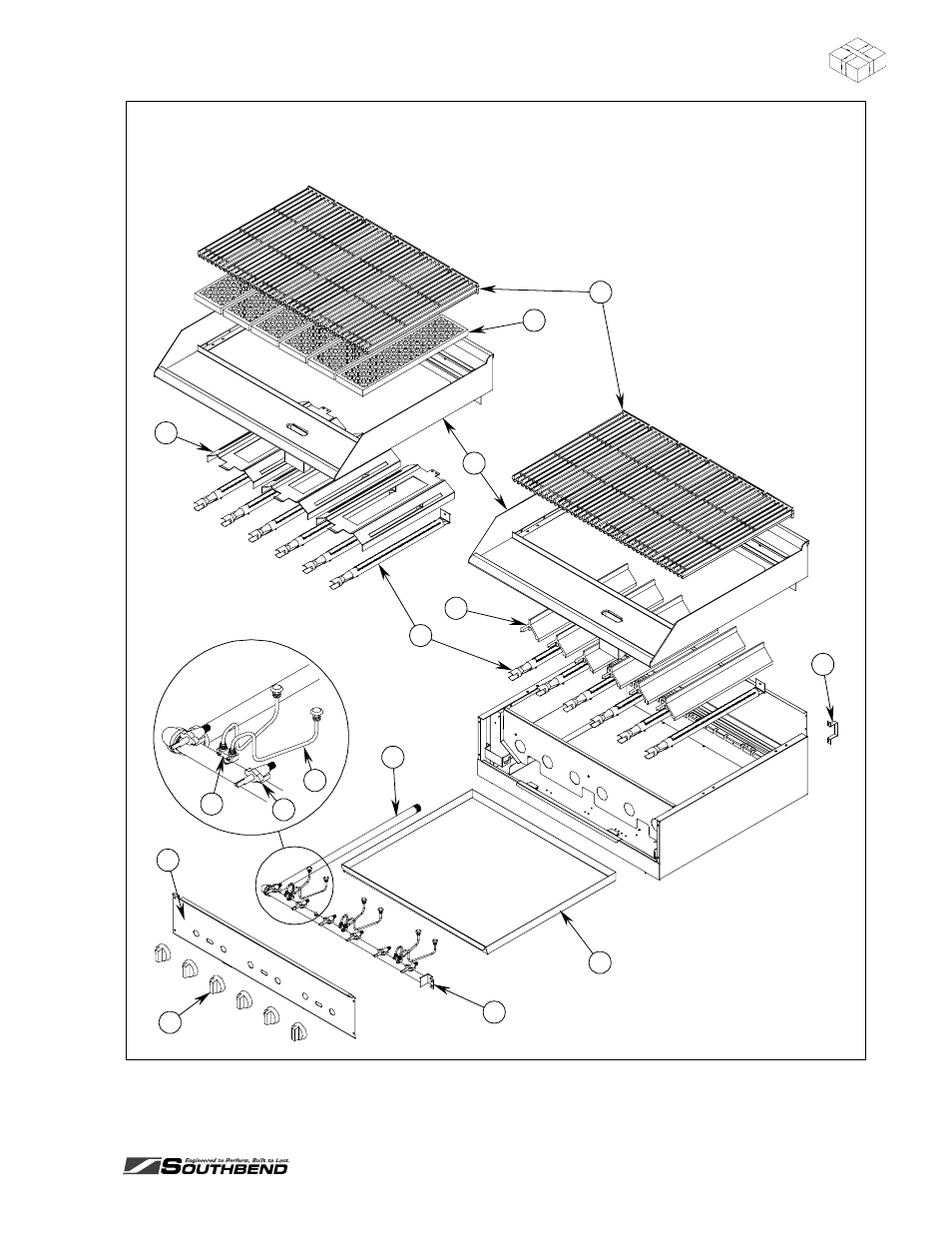 Arts, Charbroiler parts | Southbend HDG-24-M User Manual | Page 41 / 52