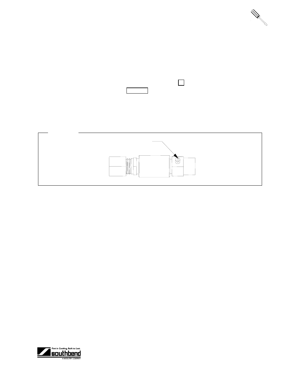 Pilot flame adjustment, Burner flame adjustment, E 23 | Age 23, Djustments | Southbend SGS-48E User Manual | Page 23 / 38