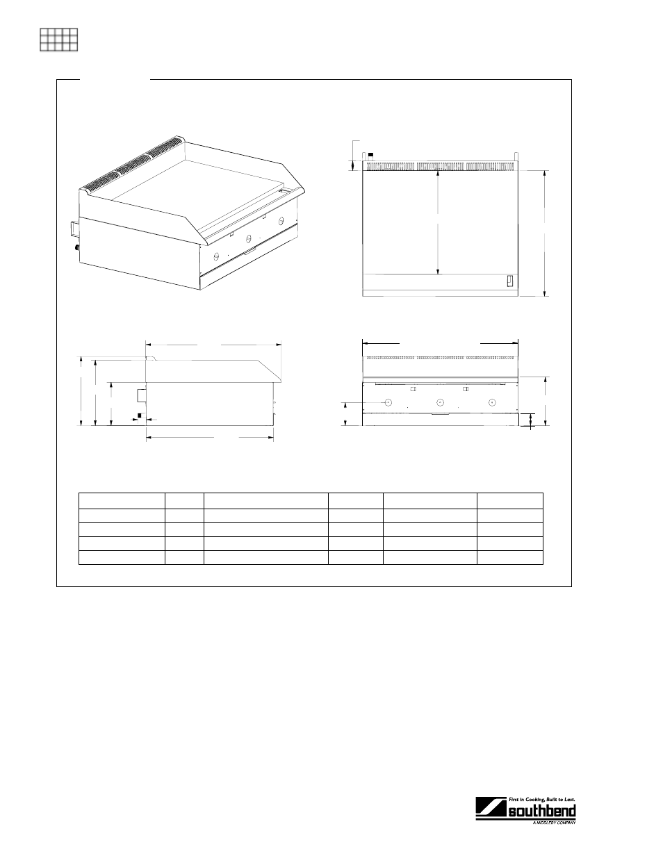 Construction, Dimensions, Pecifications | Figure 2 | Southbend SGS-48E User Manual | Page 6 / 38