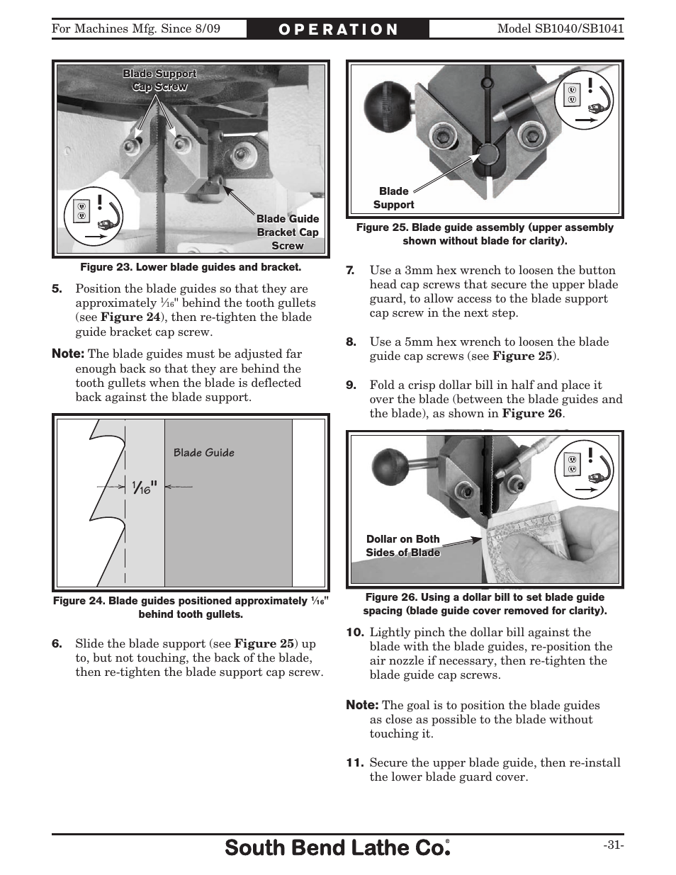 Southbend SB1040 User Manual | Page 33 / 72