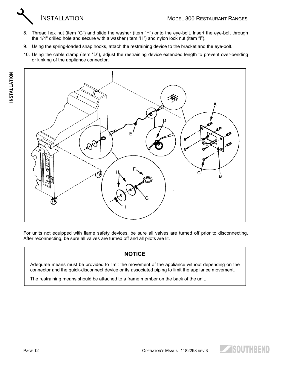 Nstallation | Southbend 336D-3T User Manual | Page 12 / 64