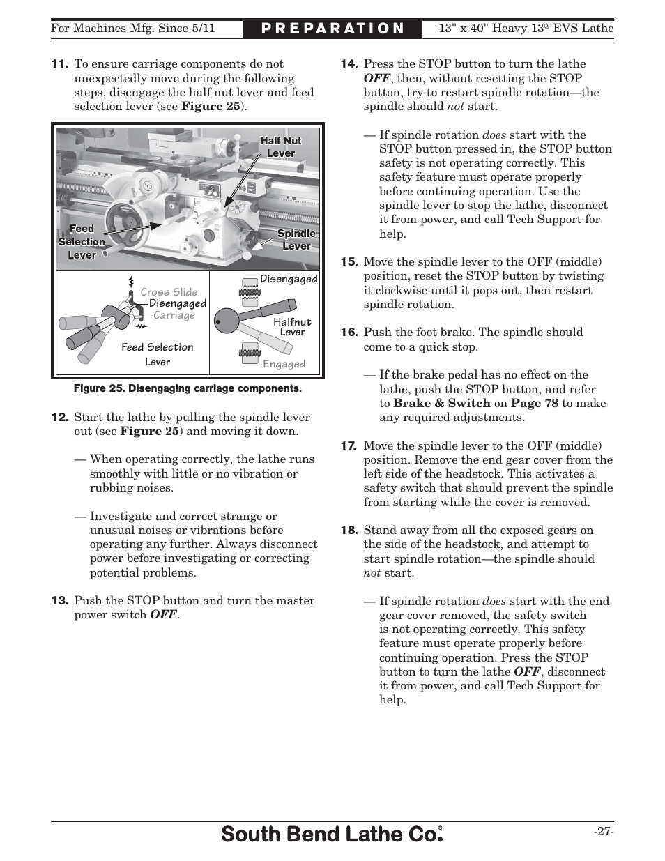 Southbend South Bend SB1051 User Manual | Page 29 / 136