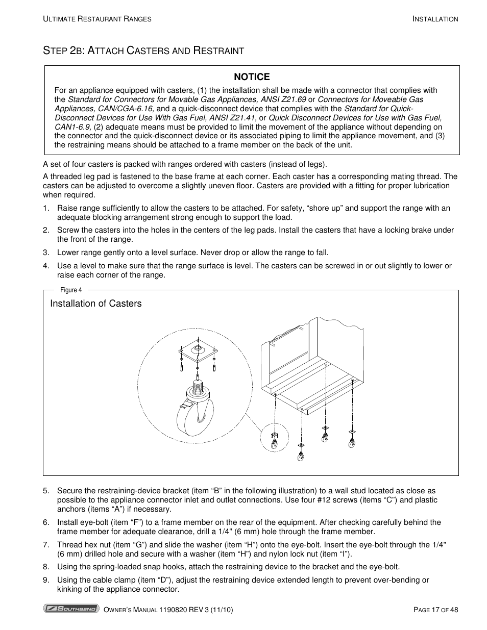 Southbend 4365A User Manual | Page 17 / 48