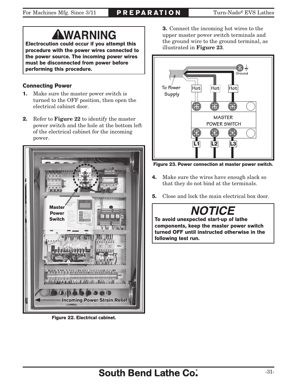 Southbend Turn-Nado EVS w/DRO SB1042PF User Manual | Page 33 / 140