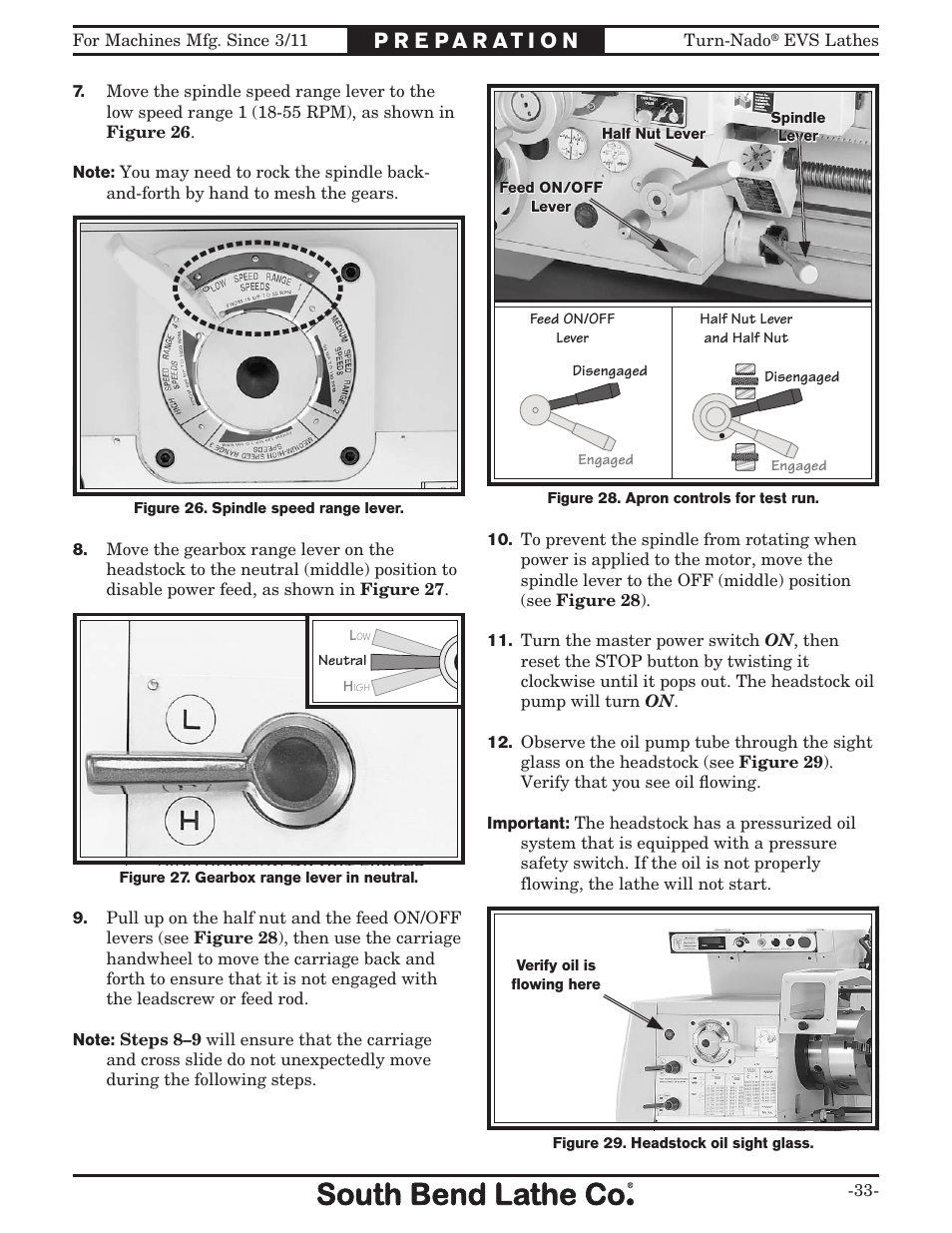 Southbend Turn-Nado EVS w/DRO SB1042PF User Manual | Page 35 / 140