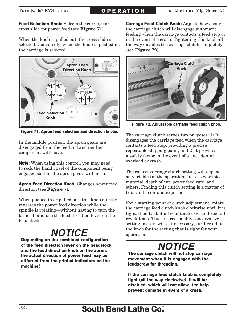 Southbend Turn-Nado EVS w/DRO SB1042PF User Manual | Page 58 / 140