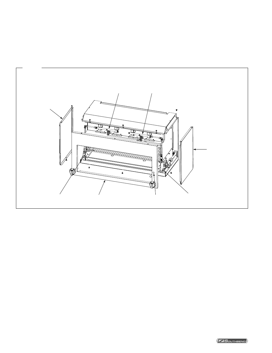 Access to serviceable parts, Adjustment of cheese melter pilots, Adjustment of cheese melter burners | E 20), Ge 20) | Southbend P36-CM-PT User Manual | Page 20 / 24