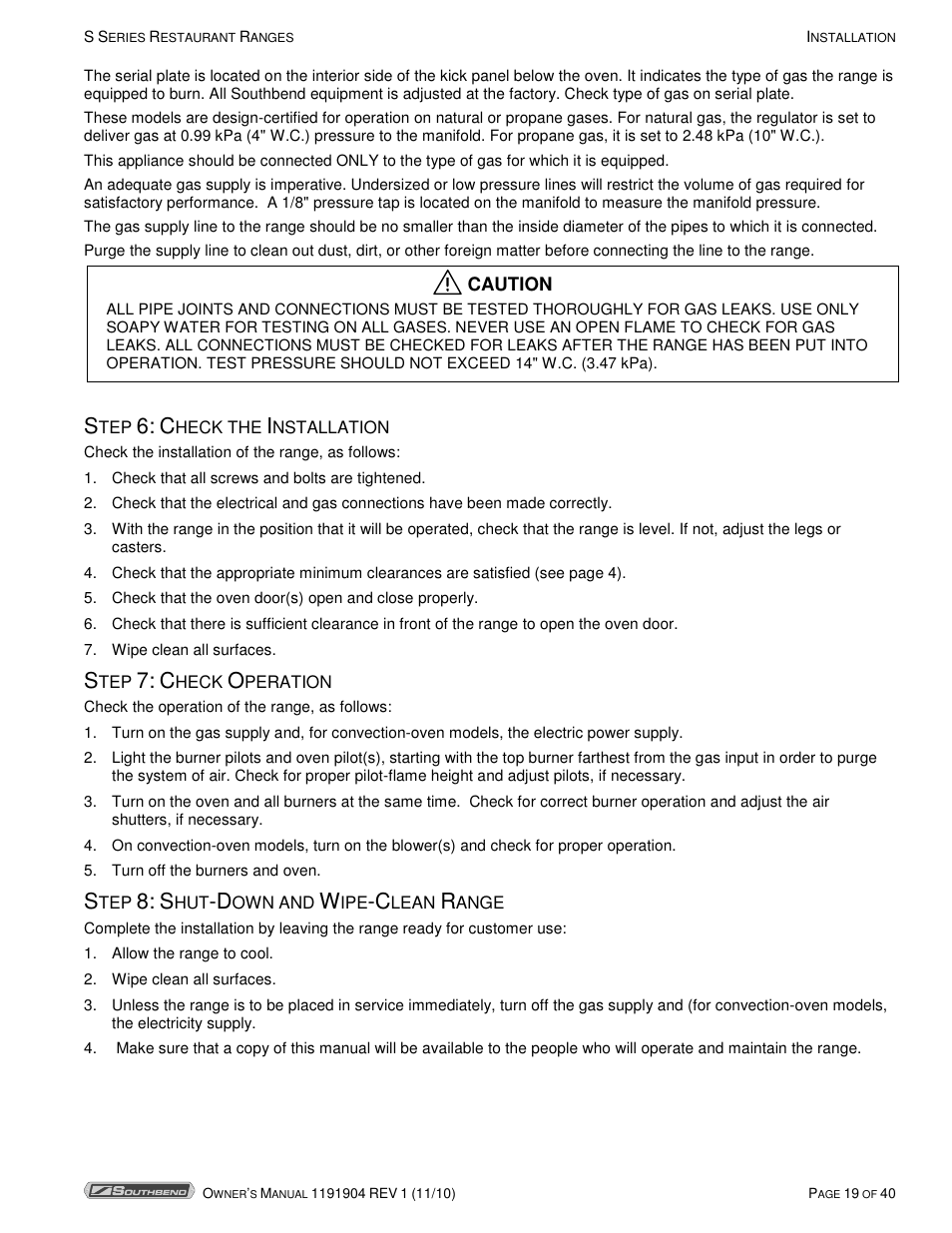 Southbend S36D User Manual | Page 19 / 40