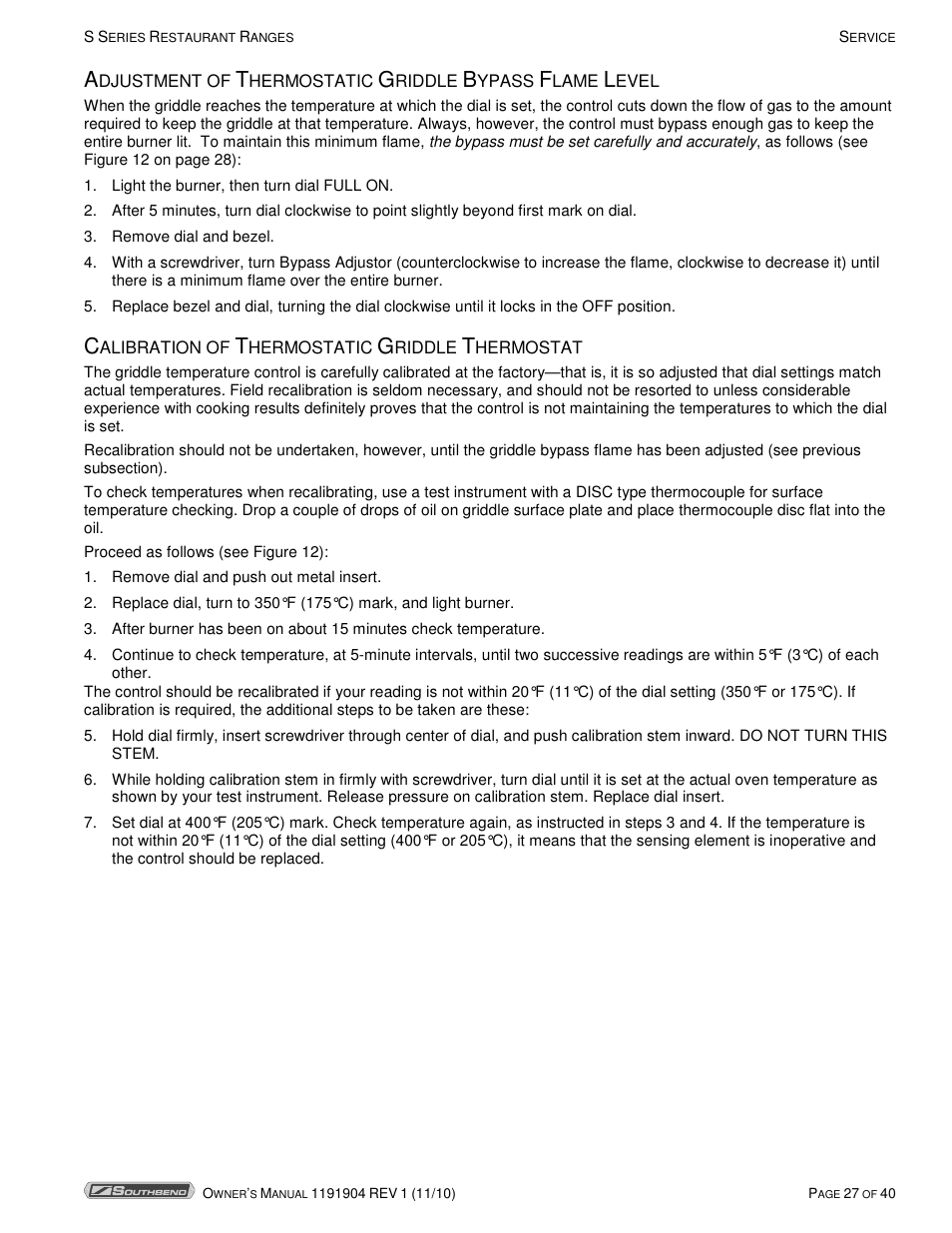 Southbend S36D User Manual | Page 27 / 40