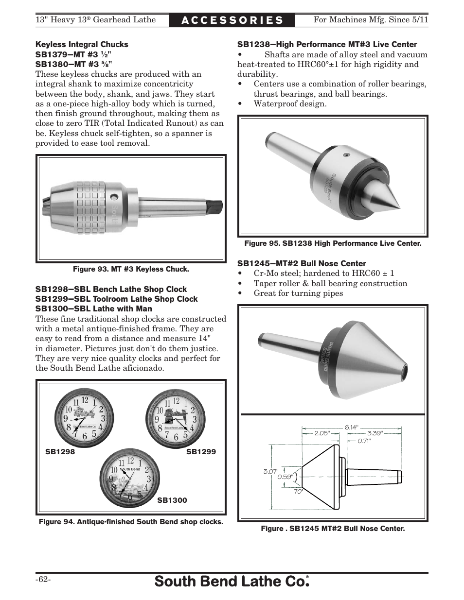 Southbend 13" Heavy 13 Gearhead lathe SB User Manual | Page 64 / 132