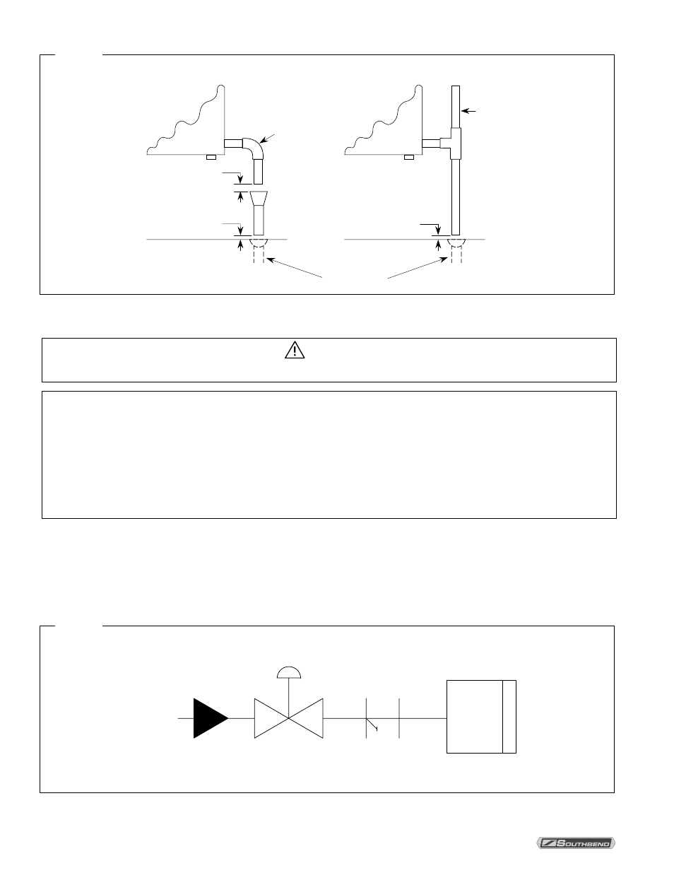 Step 4: water connection, Water drain, Warning | Notice, Water connection | Southbend StratoSteam STRE-5D User Manual | Page 16 / 56