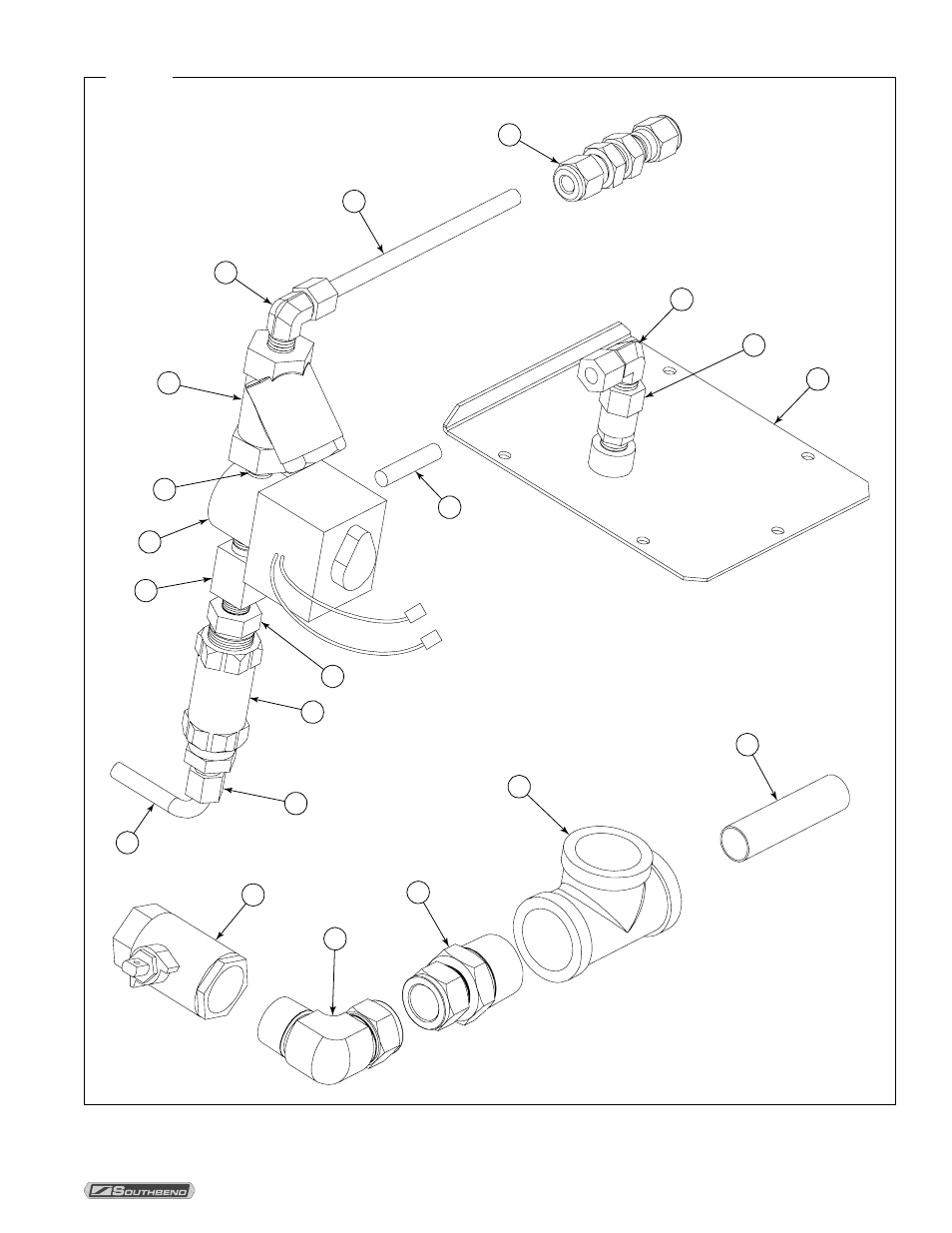 Water-train parts | Southbend StratoSteam STRE-5D User Manual | Page 49 / 56