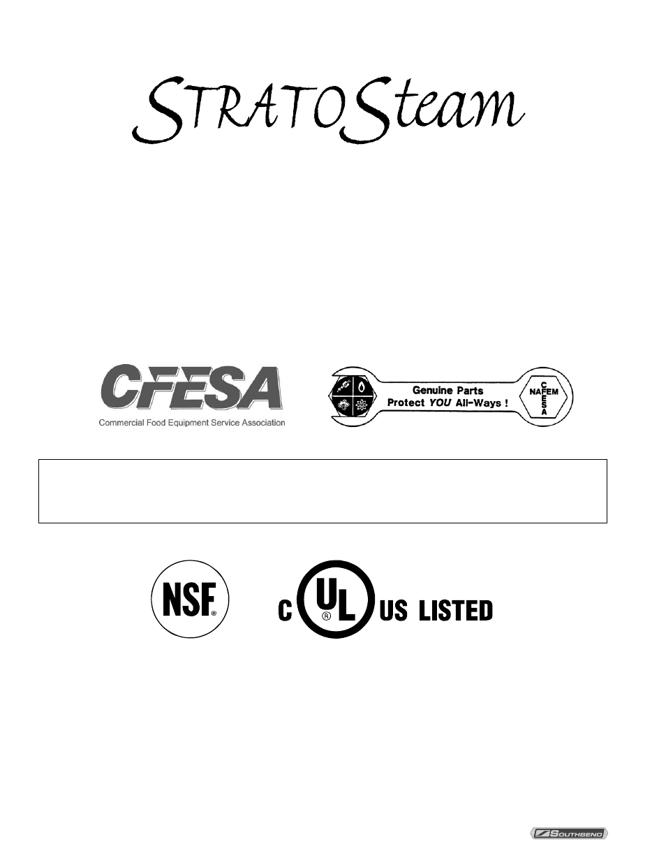 Southbend StratoSteam STRE-5D User Manual | Page 56 / 56