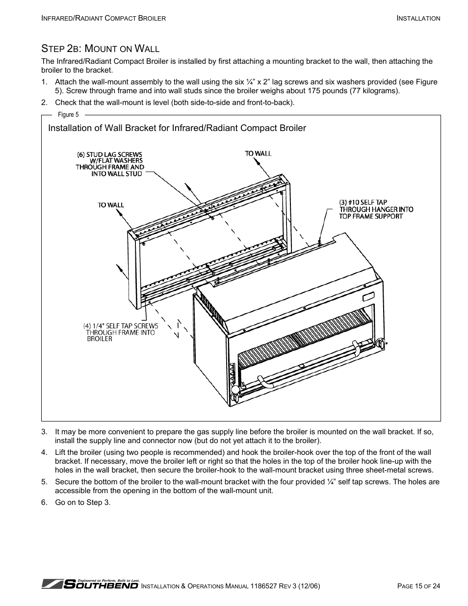 Southbend P32-NFR User Manual | Page 15 / 24