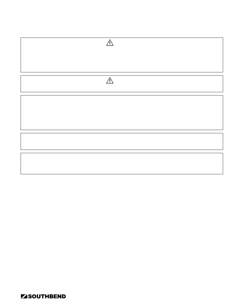 Ervice | Southbend STRG-5D User Manual | Page 21 / 50