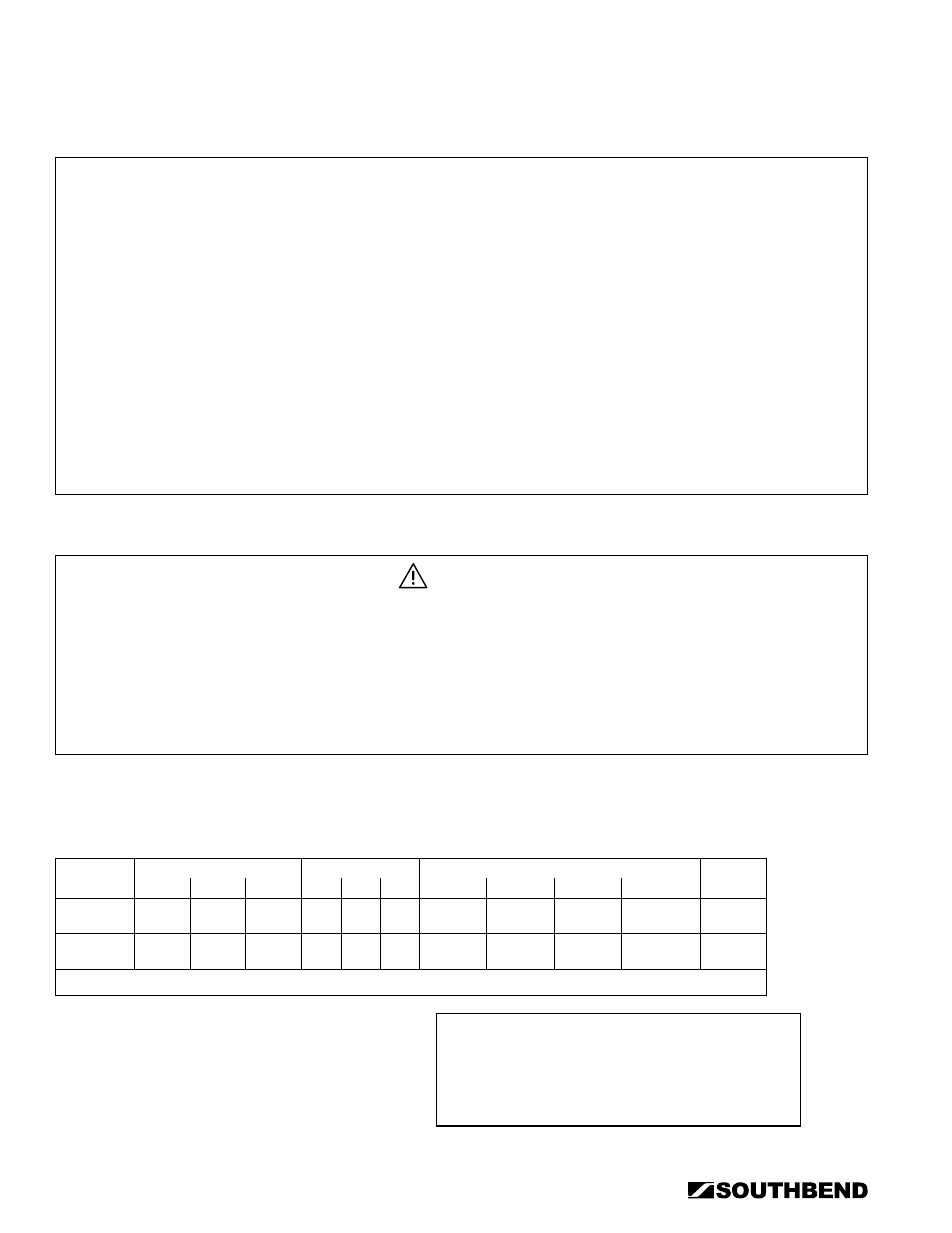 Pecifications | Southbend STRG-5D User Manual | Page 4 / 50