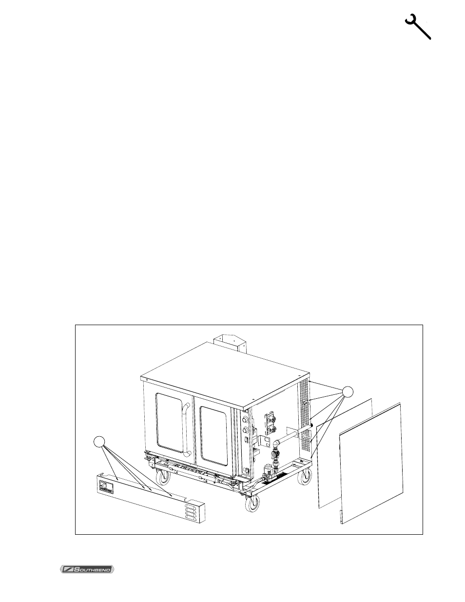 Step 4: stack double-deck oven (if necessary), Nstallation | Southbend Marathoner User Manual | Page 13 / 76