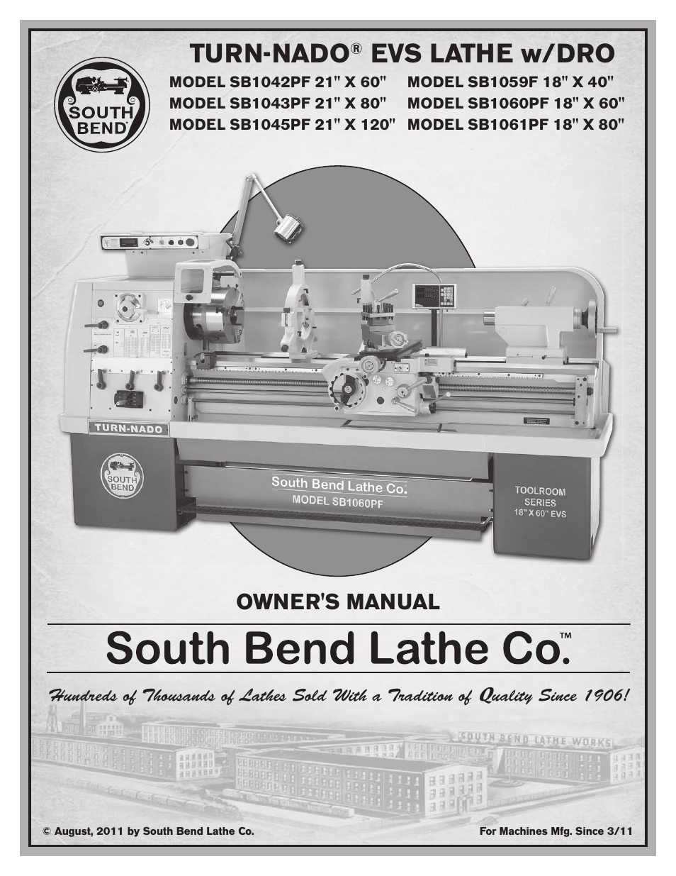 Southbend South Bend SB1042PF User Manual | 140 pages