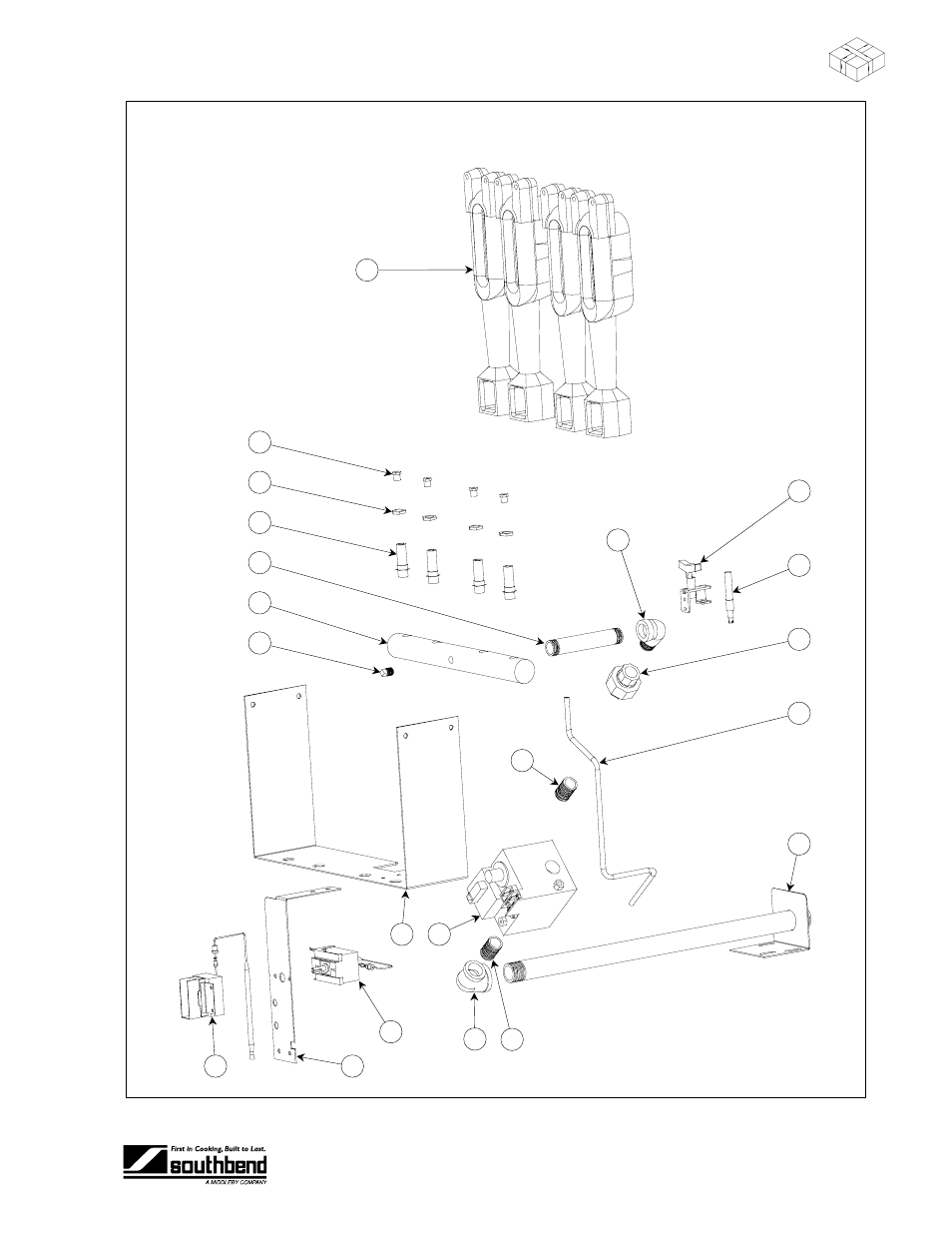 Arts, 4fr-45 r, Gas train parts | Southbend 4FR-45 User Manual | Page 29 / 32