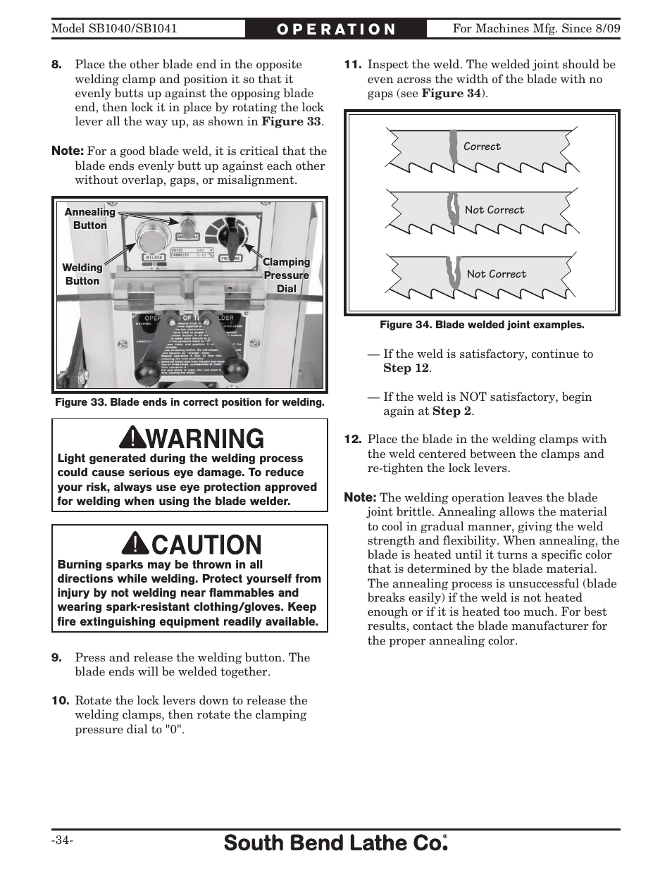 Southbend SB1041 User Manual | Page 36 / 72