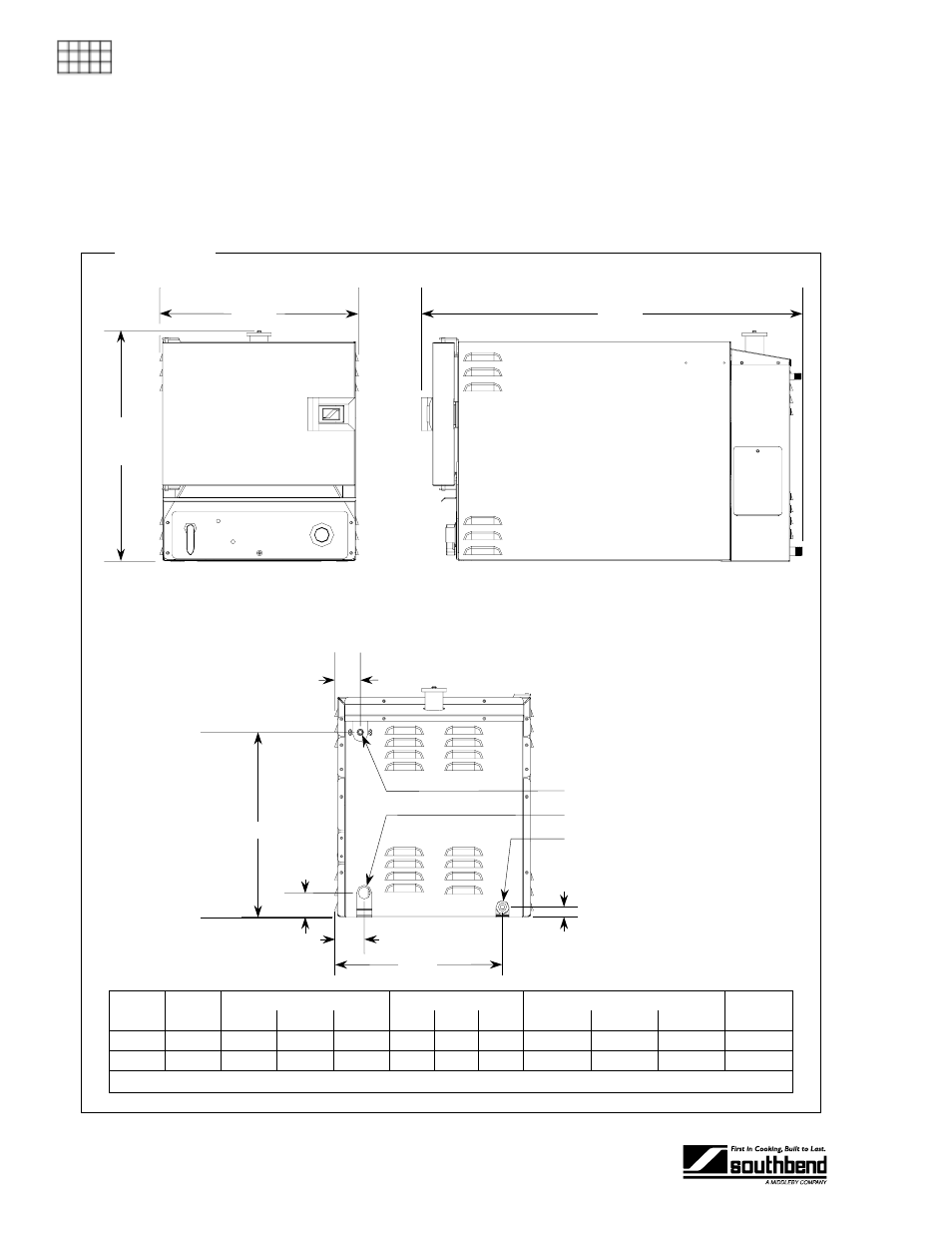 Specifications, Dimensions, Pecifications | Southbend SEZ/3 User Manual | Page 4 / 52