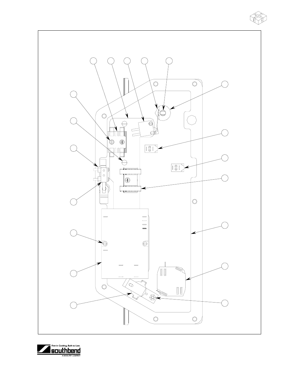 Arts, Sez s, Control panel parts (rear view) | Southbend SEZ/3 User Manual | Page 43 / 52