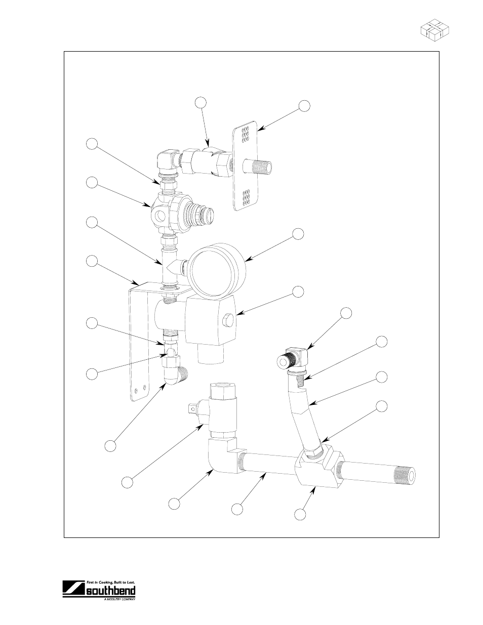 Arts, Sez s, Water inlet and drain parts | Southbend SEZ/3 User Manual | Page 47 / 52