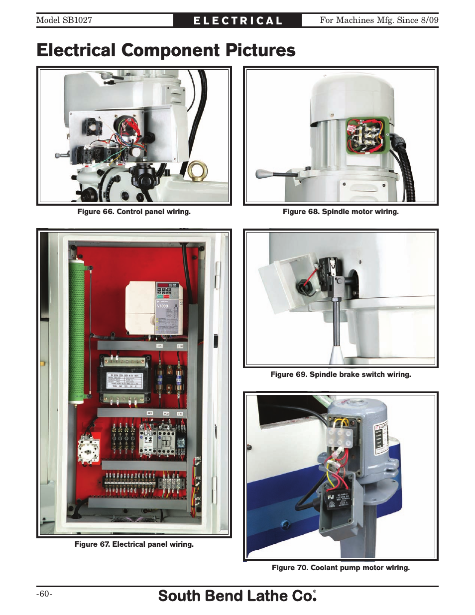 Electrical component pictures | Southbend South Bend SB1027 User Manual | Page 62 / 84