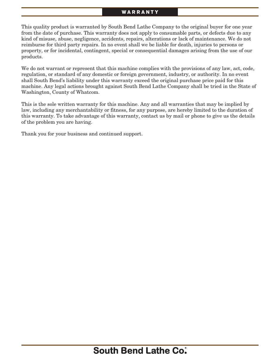 Southbend South Bend SB1027 User Manual | Page 83 / 84