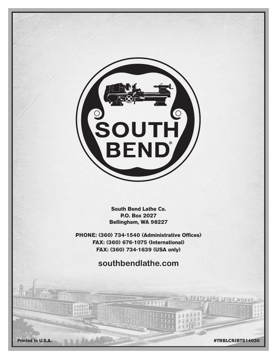 Southbend South Bend 16 SPEED GEARHEAD LATHE SB1053 User Manual | Page 136 / 136