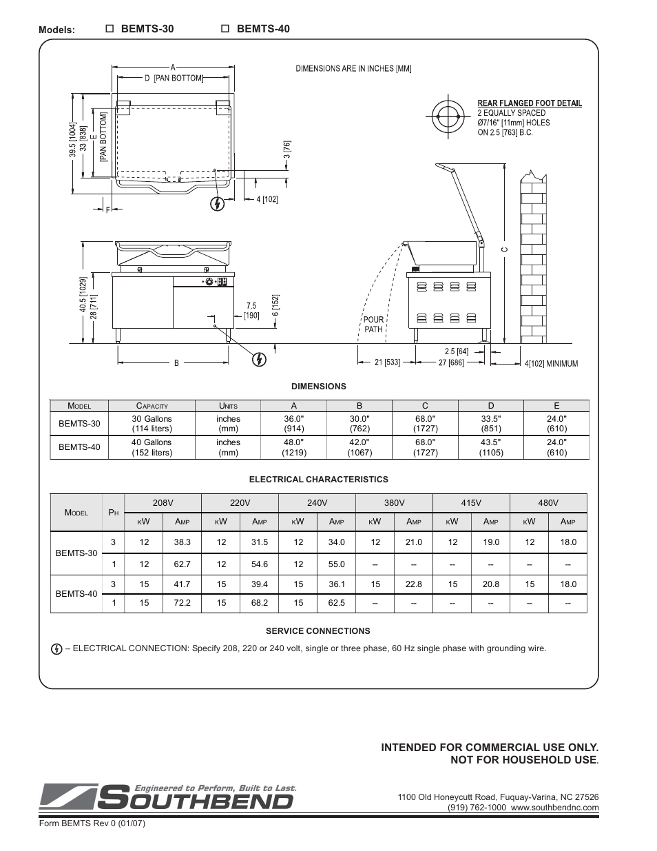 Southbend BEMTS-30 User Manual | Page 2 / 2