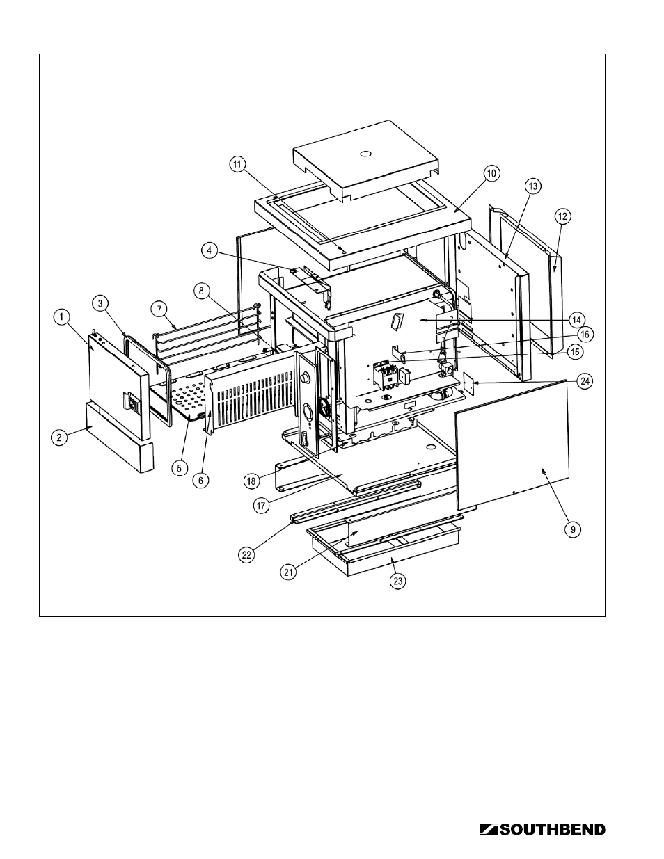 Structural parts | Southbend STRE-3EZ User Manual | Page 36 / 44