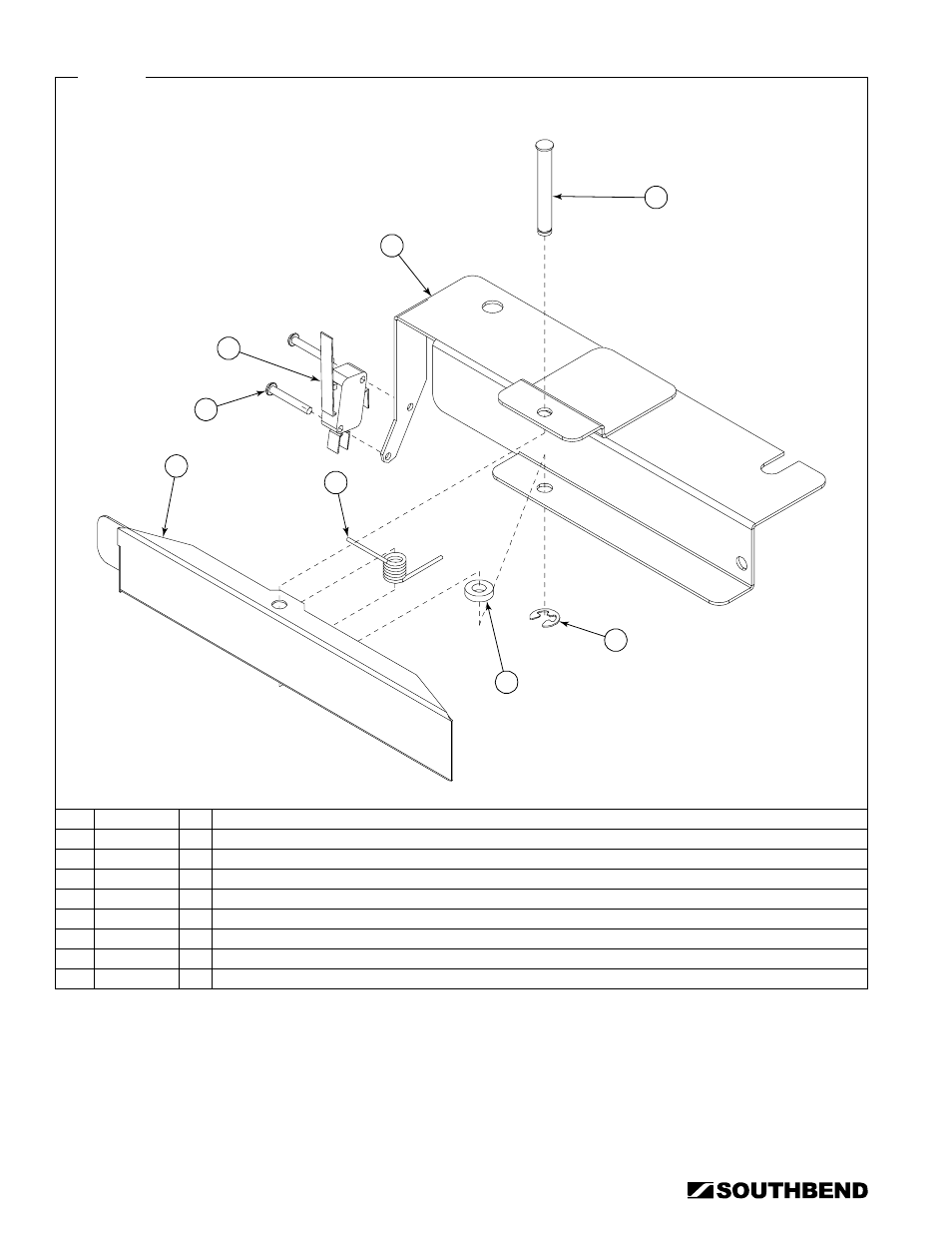 Door switch parts | Southbend STRE-3EZ User Manual | Page 38 / 44