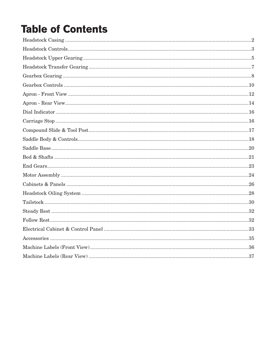 Southbend South Bend EVS Toolroom SB1012 User Manual | Page 107 / 144