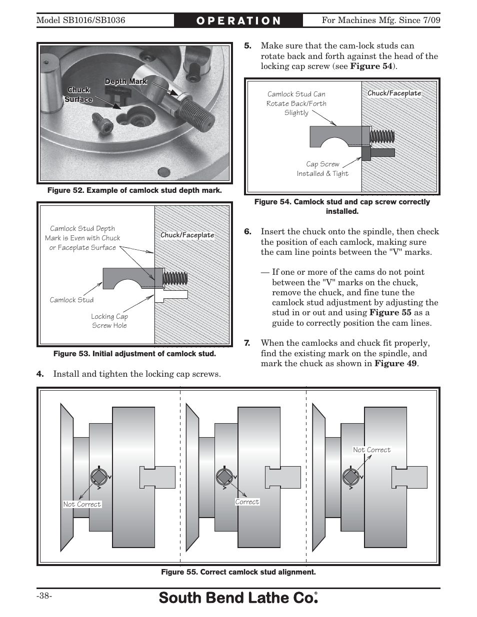 Southbend 18' & 60: EVS Toolroom Lathes 220v sb1016 User Manual | Page 40 / 144