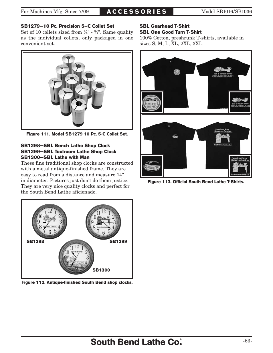 Southbend 18' & 60: EVS Toolroom Lathes 220v sb1016 User Manual | Page 65 / 144