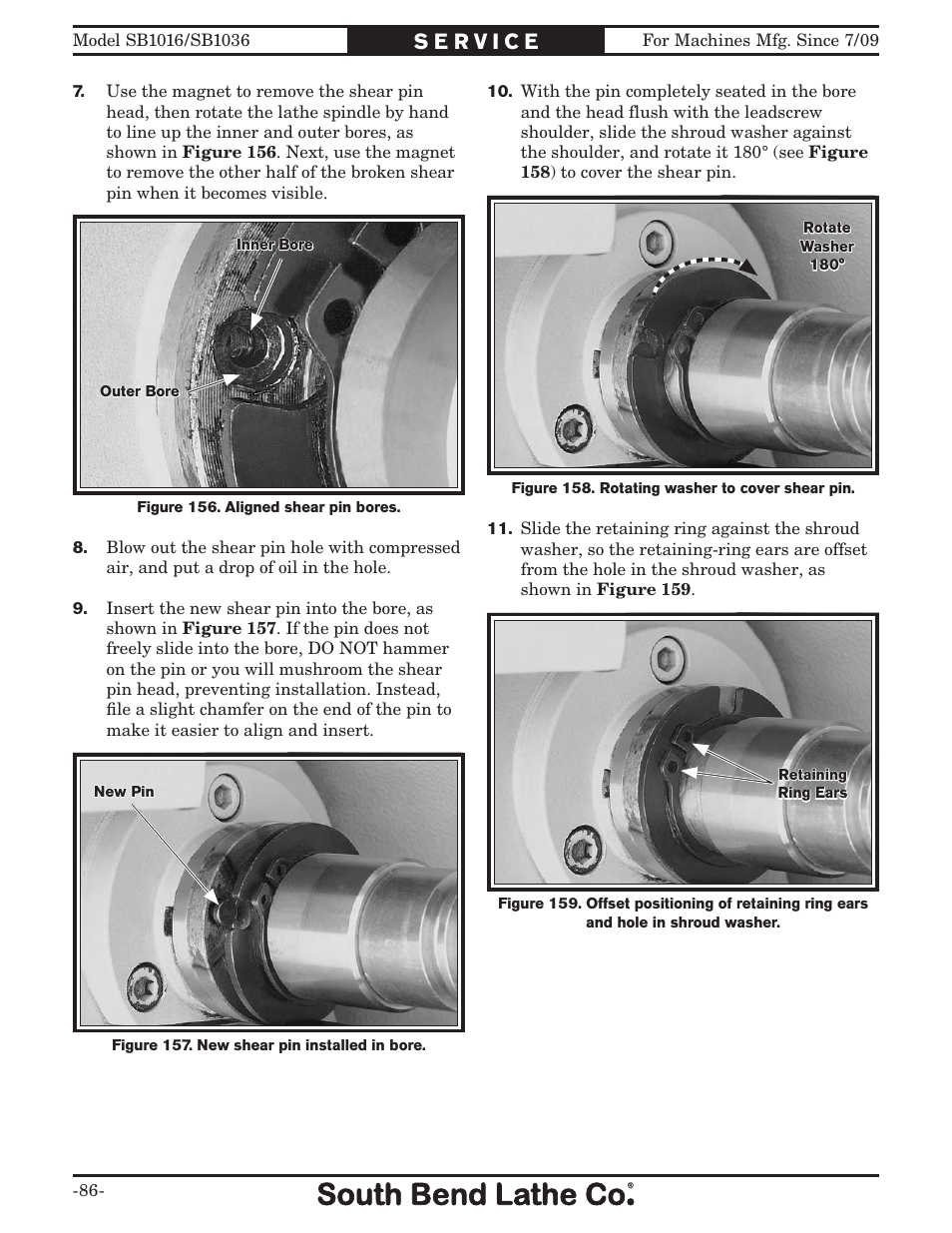 Southbend 18' & 60: EVS Toolroom Lathes 220v sb1016 User Manual | Page 88 / 144