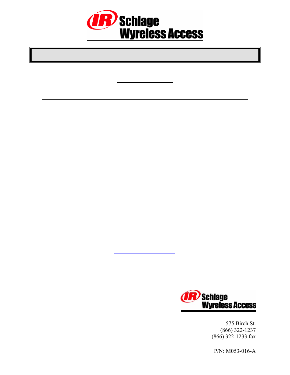 Schlage Panel Interface Module RS485 User Manual | 15 pages
