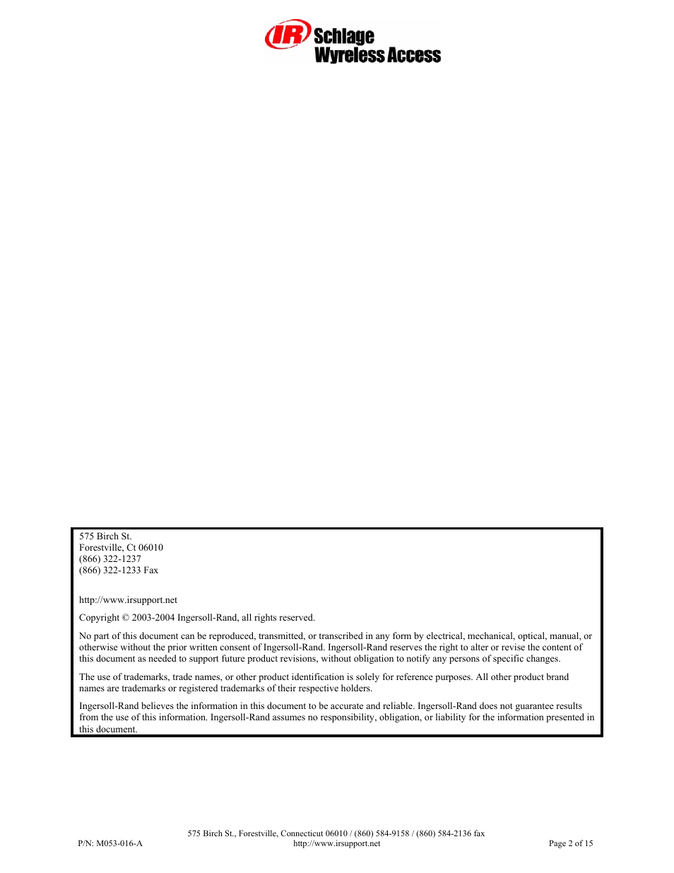Schlage Panel Interface Module RS485 User Manual | Page 2 / 15