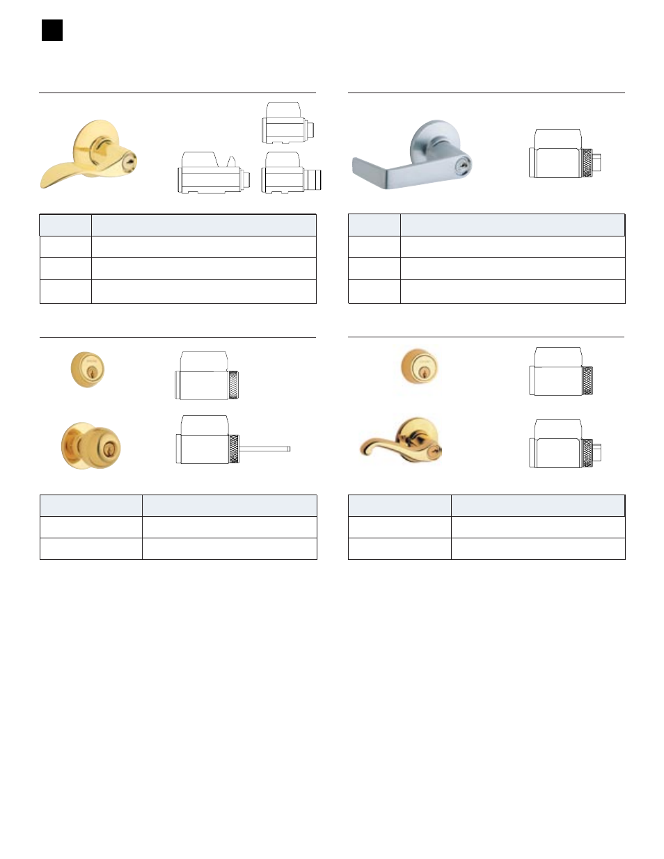 Cylinders for schlage locksets | Schlage CYLINDERS User Manual | Page 10 / 32