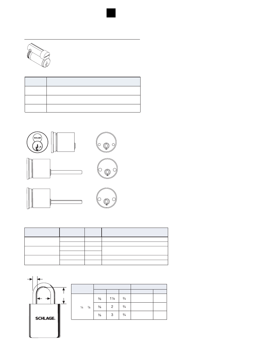 Schlage CYLINDERS User Manual | Page 15 / 32