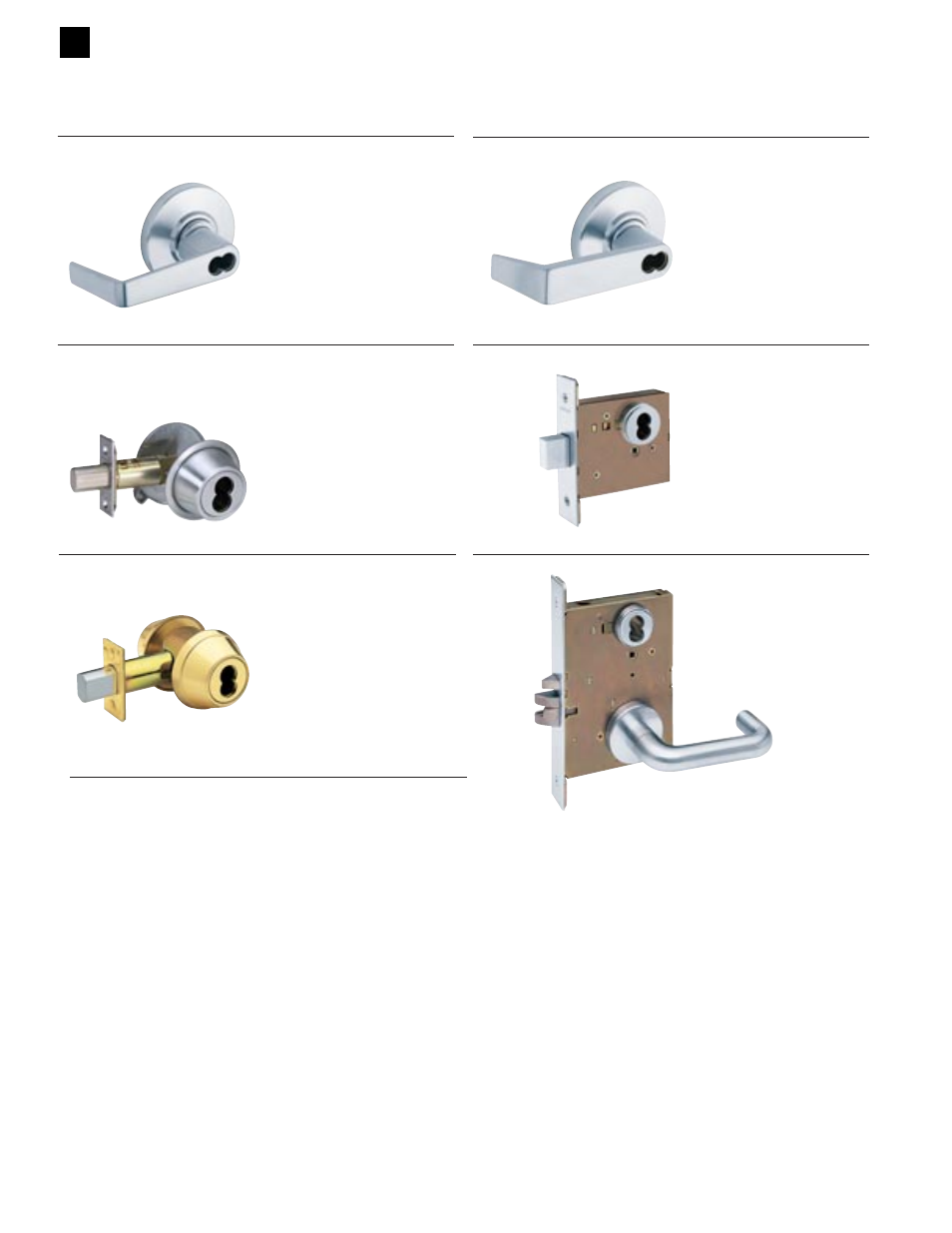 Small format (best style) interchangeable core | Schlage CYLINDERS User Manual | Page 18 / 32