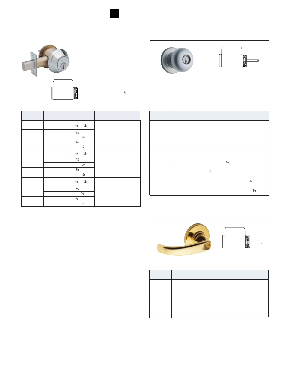 Cylinders for schlage locksets | Schlage CYLINDERS User Manual | Page 9 / 32