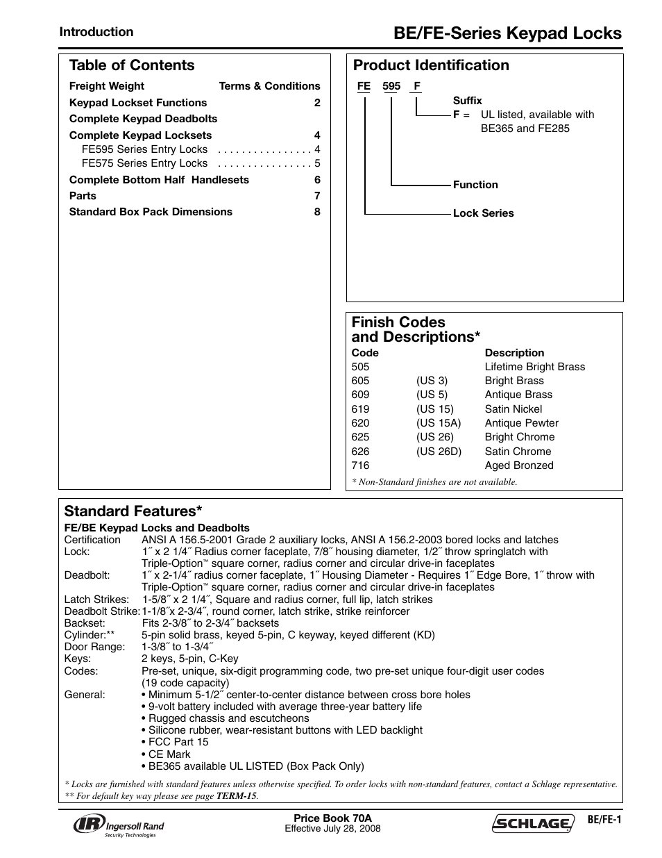 Schlage Price Book 70A User Manual | Page 18 / 108