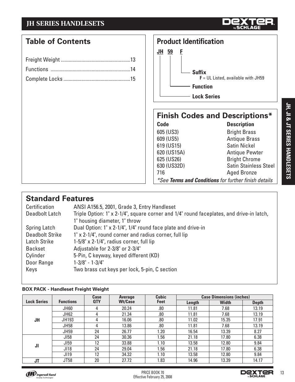 Schlage Price Book 70A User Manual | Page 68 / 108