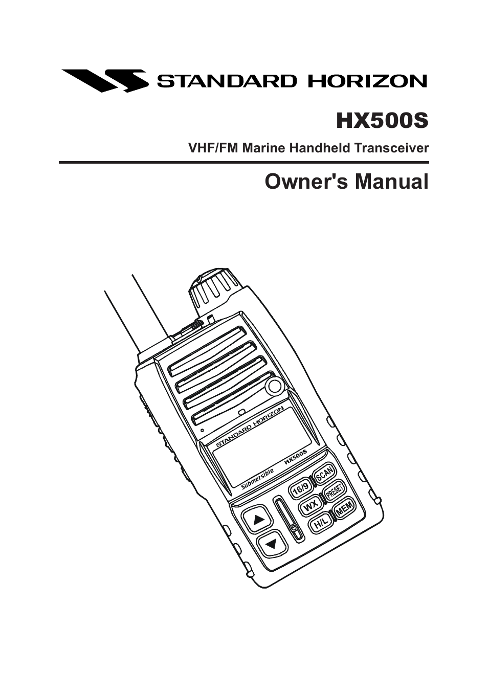 Standard Horizon Hx500s User Manual | 44 pages