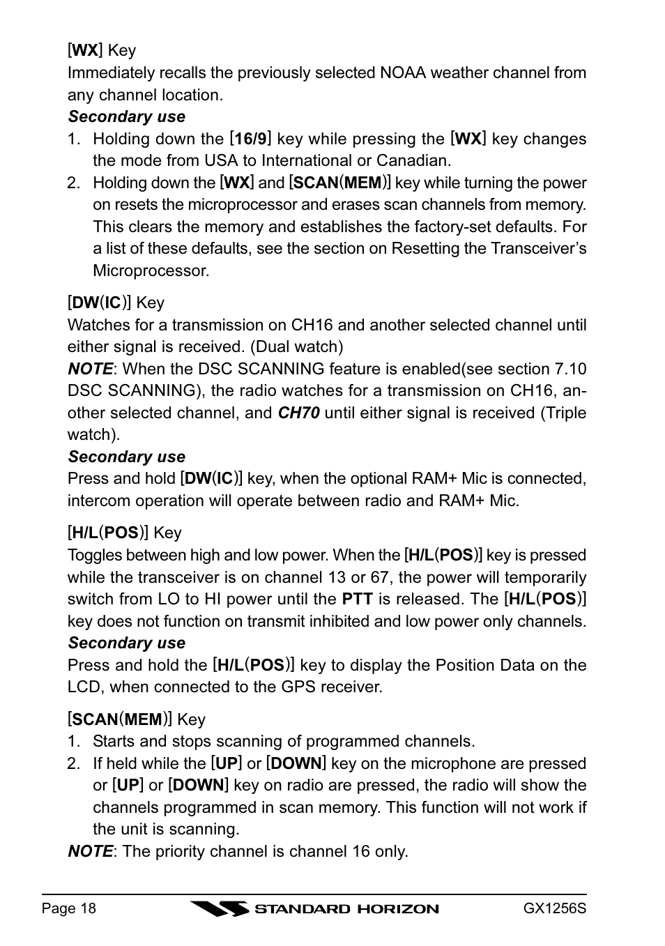 Standard Horizon QUEST+ GX1256S User Manual | Page 18 / 72