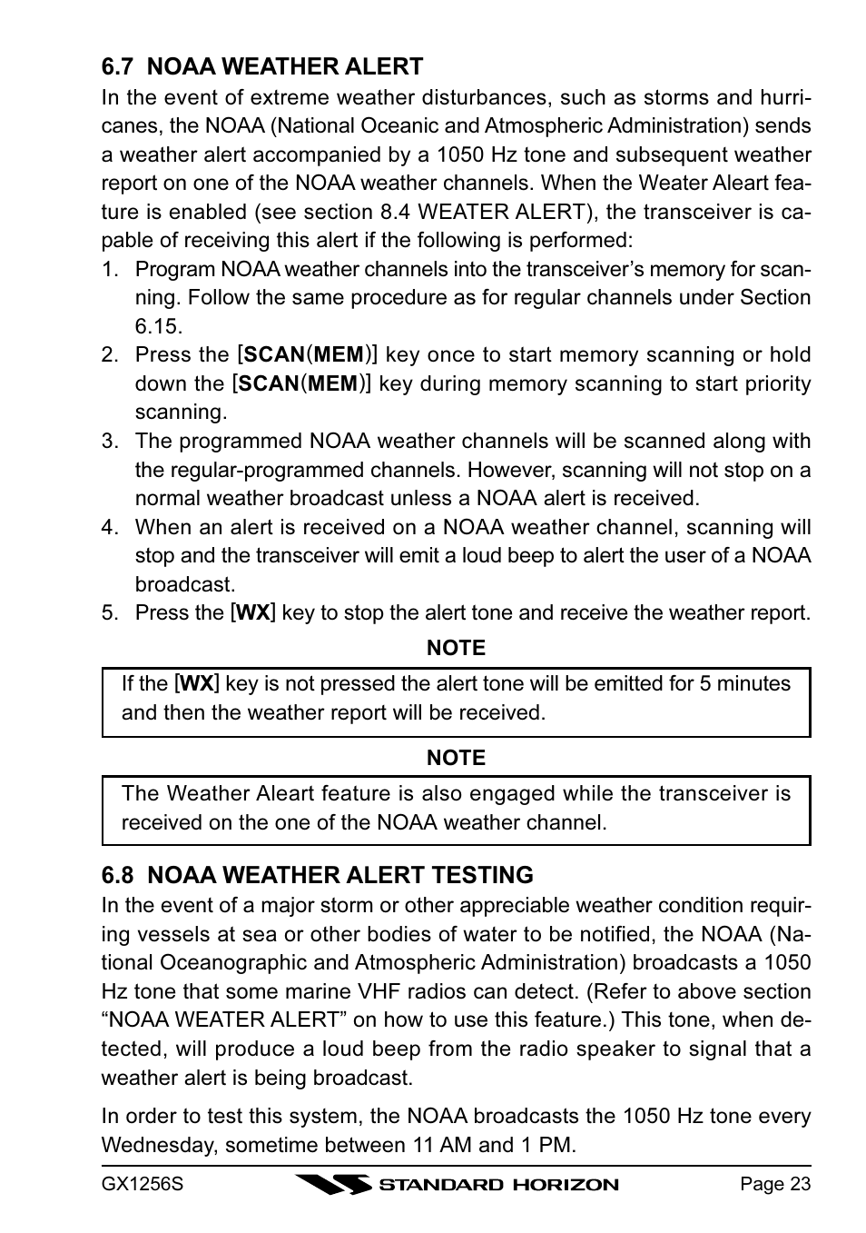 Standard Horizon QUEST+ GX1256S User Manual | Page 23 / 72