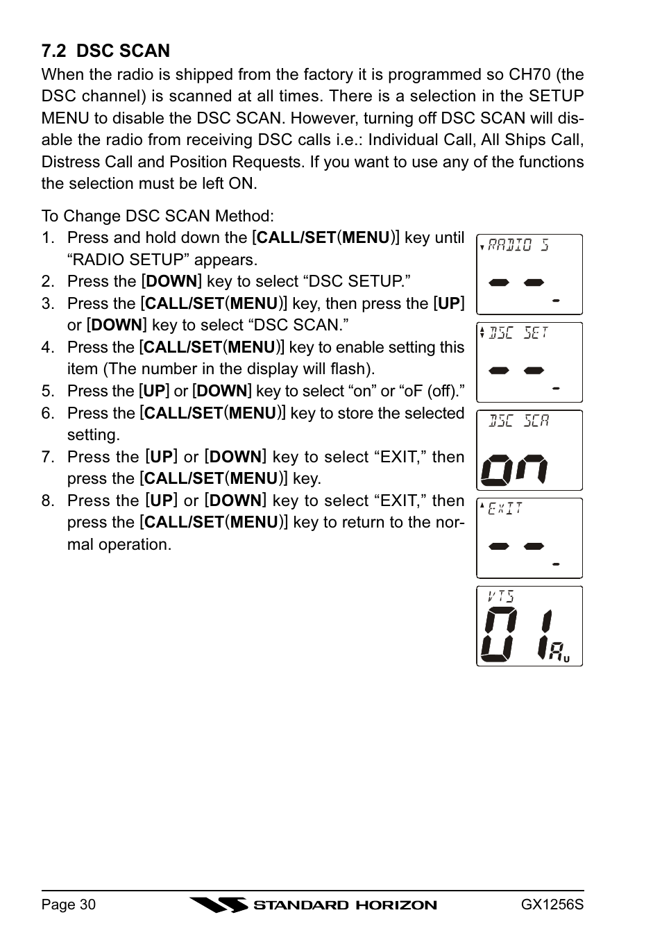 Standard Horizon QUEST+ GX1256S User Manual | Page 30 / 72